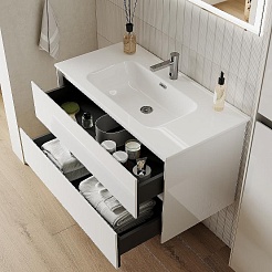 Sancos Тумба под раковину Cento 120 белый глянец – фотография-2