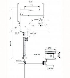 Ideal Standard Смеситель Ceraplan III B0700AA для раковины – фотография-5