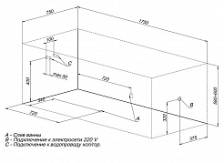 Aquanet Акриловая ванна Bright 175x75 – фотография-2