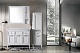 ASB-Woodline Мебель для ванной Гранда 105, белый (патина серебро), массив ясеня – картинка-14