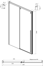 Ambassador  Душевой уголок Intense 120x90 110021101IX-90IX – фотография-7