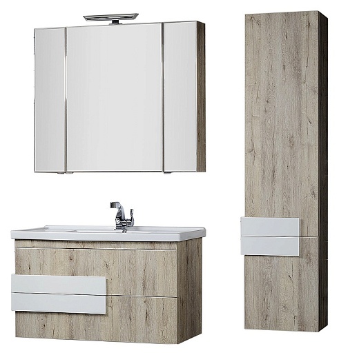 Aquanet Пенал для ванной "Мадейра 40" дуб кантри – фотография-2