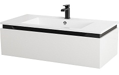 Cezares Тумба под раковину Slider 100 подвесная белая