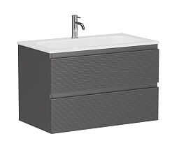 Sancos Тумба с раковиной Folk 80 grey soft раковина Grace 81 CN7012 – фотография-1