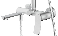 Azario Душевая стойка Escaro AZ-K2374BN сатин – фотография-6