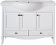 ASB-Woodline Мебель для ванной Салерно 105 белый (патина серебро), массив ясеня – фотография-14