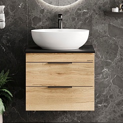 Onika Тумба под раковину Легран 60 подвесная под столешницу дуб галифакс – фотография-6