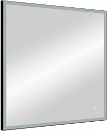 Continent Зеркало Solid Black Led 800x800 – фотография-4