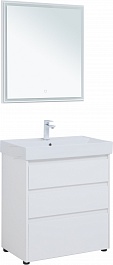 Aquanet Мебель для ванной Nova Lite 75 белая глянцевая – фотография-2