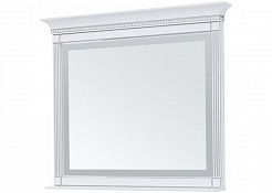 Aquanet Зеркало Селена 120 белый/патина серебро – фотография-2