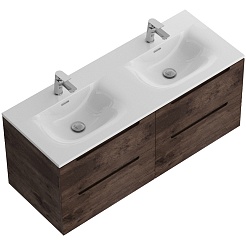 BelBagno Тумба под раковину Etna 120 с 4 ящиками Rovere Moro – фотография-3