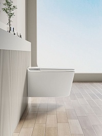 Allen Brau Унитаз подвесной Smart 4.I1001.20 белый с функцией биде – фотография-5