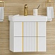 Brevita Мебель для ванной Vega 60 подвесная белая/золото – картинка-19