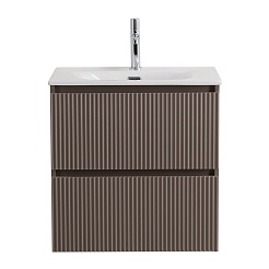 BelBagno Тумба под раковину Uno mini 60 подвесная Бежевый матовый – фотография-2