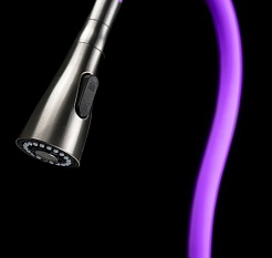 Lemark Смеситель для кухни Expert LM5082S-Violet фиолетовый/сталь – фотография-4