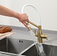 Frap Смеситель для кухни F4397-3 золотой сатин – фотография-9