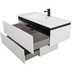 Cezares Тумба Slider 100 белая – фотография-9