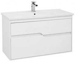 Aquanet Тумба с раковиной Модена 100 белый – фотография-1