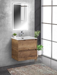 BelBagno Тумба с раковиной Kraft 50 подвесная Rovere tabacco – фотография-7