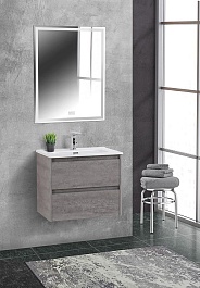 BelBagno Тумба с раковиной Kraft 39 70 подвесная Cemento Grigio – фотография-10