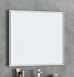  Зеркало для ванной Монтэ 120 белый – фотография-1