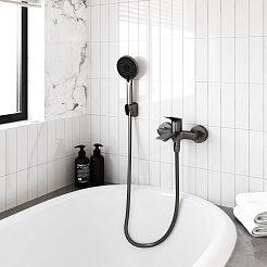 Tokito Смеситель для ванны MITSUISHI вороненая сталь TOK-MIT-1014GM – фотография-8