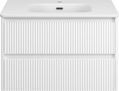 Brevita Тумба под раковину Riva 80 подвесная белая