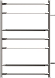 Point Полотенцесушитель водяной П7 500x800 PN07558 хром – фотография-2