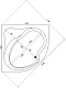 Bas Акриловая ванна Аура 150х150 – картинка-8