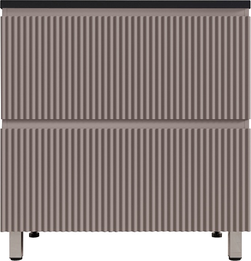 Style Line Тумба с кварцевой раковиной антрацит Марокко 80 Plus Соул тауп темный – фото-1