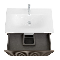 BelBagno Тумба с раковиной Uno 80 подвесная Бежевый матовый с раковиной BB-8099-80 – фотография-10