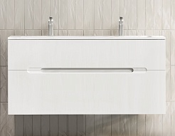 Jorno Тумба под раковину Modul 120 подвесная белая Mоl.01.122/P/W – фотография-1