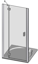 Roltechnik Душевая дверь в нишу HBN1/1200 распашная – фотография-3