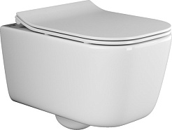 Ceramicanova Подвесной унитаз New Day Rimless с системой инсталляции Balance кнопка Circle черный матовый – фотография-2