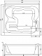 Aquatika Акриловая ванна Аквалюкс Токио Sensa 190x150 cм – фотография-5