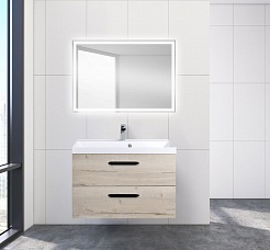 BelBagno Тумба с раковиной AURORA 800 Rovere Galifax Bianco – фотография-2