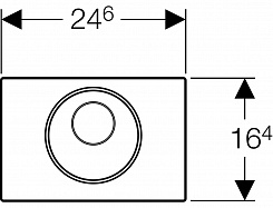 Geberit Система управления смывом Sigma 10 115.856.SN.1 сталь – фотография-3