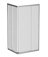 BelBagno Душевой уголок Due 100/80 DUE-AH-2-100/80-C-Cr стекло прозрачное