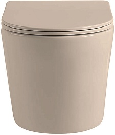 Vincea Унитаз подвесной Piatti VT1-11SMC безободковый капучино матовый – фотография-4