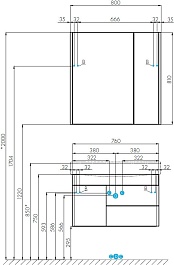 Акватон Тумба под раковину Беверли 80 – фотография-11