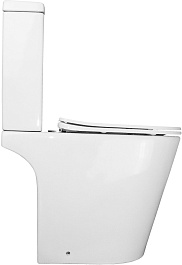 Azario Унитаз-компакт Flin AZ-1363C безободковый с бачком с сиденьем микролифт белый – фотография-6