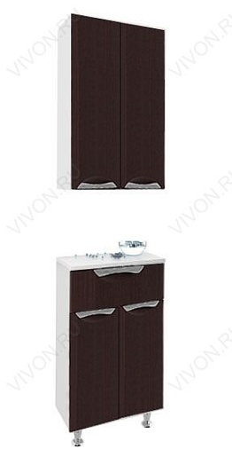 Водолей Шкаф навесной Лира 60 венге – картинка-3