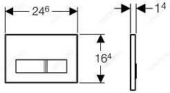 Geberit Кнопка смыва Sigma 50 115.788.SC.1 с орнаментом – фотография-2