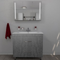 Какса-а Мебель для ванной Сити 75 серый гранит – фотография-3