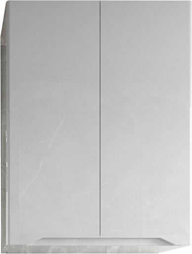 Style Line Шкаф навесной Марелла мини 60 Люкс Plus антискрейтч белый – фото-1