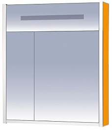 Misty Зеркальный шкаф Джулия 75 оранжевый – фотография-1