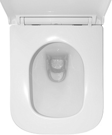 Azario Унитаз-компакт Varo AZ-2171-1 безободковый с бачком с сиденьем микролифт белый – фотография-7