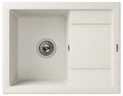 Florentina Мойка гранитная Липси 660 с углубленным крылом жасмин – фотография-1