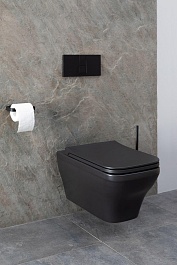 Allen Brau Чаша подвесного унитаза Infinity 4.21011.31 чёрный матовый – фотография-28