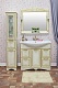 Sanflor Мебель для ванной Адель 100 белая, патина золото – картинка-17